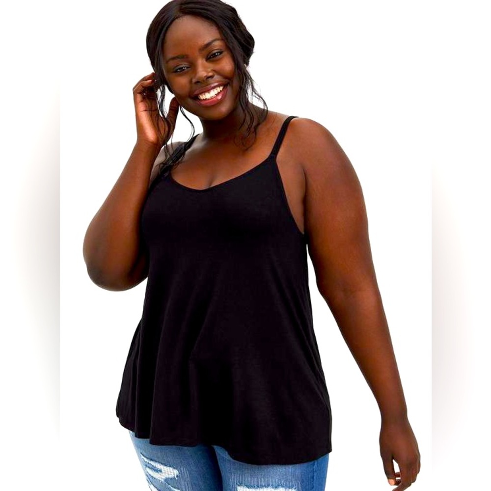 Torrid Sophie Super Soft Swing Cami Black Size 3 (22-24)